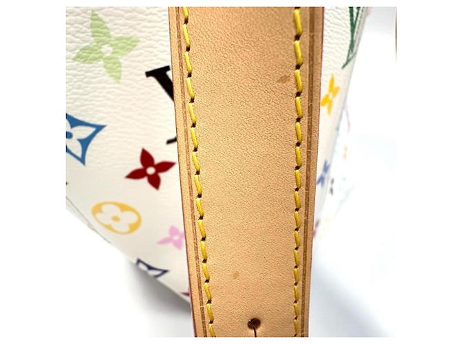 Louis Vuitton LV x TM Takashi Murakami Pouch Schultertasche Weiß Mehrfarben Monogramm - Ansicht 8