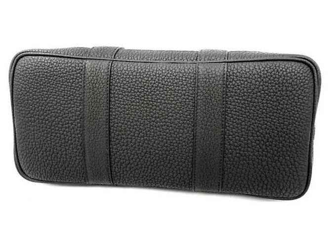 Hermès Borsa Tote HERMES Garden Party TPM Toile Officier Khaki Nero Verde Cachi - vista 3