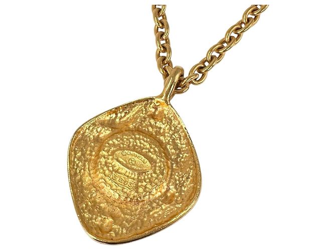 Collana di perle con lunga catena Chanel 3893, placcata oro D'oro - vista 2