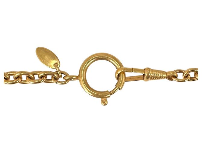 Collana di perle con lunga catena Chanel 3893, placcata oro D'oro - vista 4