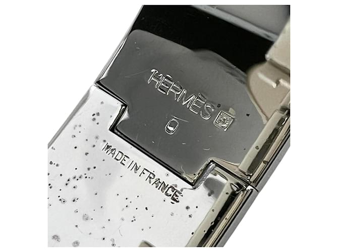 Hermès Bracciale Hermes Clic Clack H Argento Arancione - vista 7