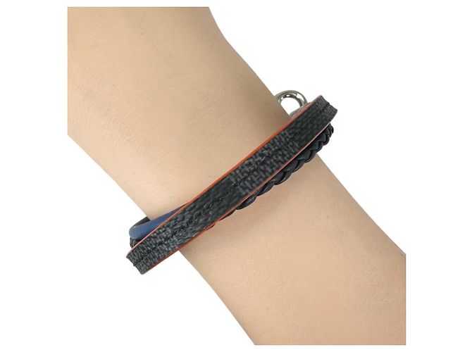 Bracciale con charm da uomo Louis Vuitton Marrone Nero Blu - vista 2