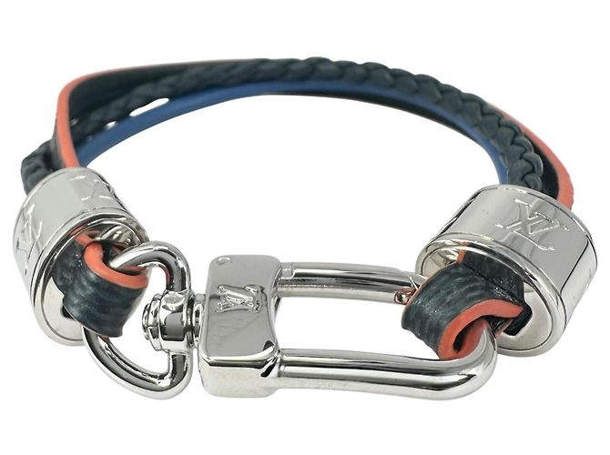 Bracciale con charm da uomo Louis Vuitton Marrone Nero Blu - vista 4