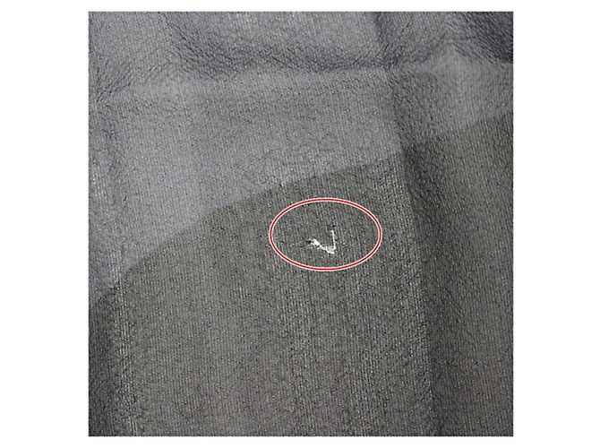 Chanel Silk Rectangular Scarf in Black and White - view 6