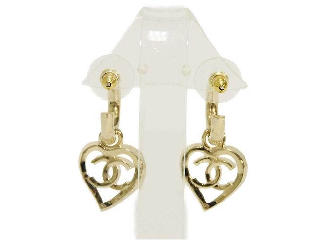 Orecchini a mezzo cerchio Chanel Gold D'oro - vista 8