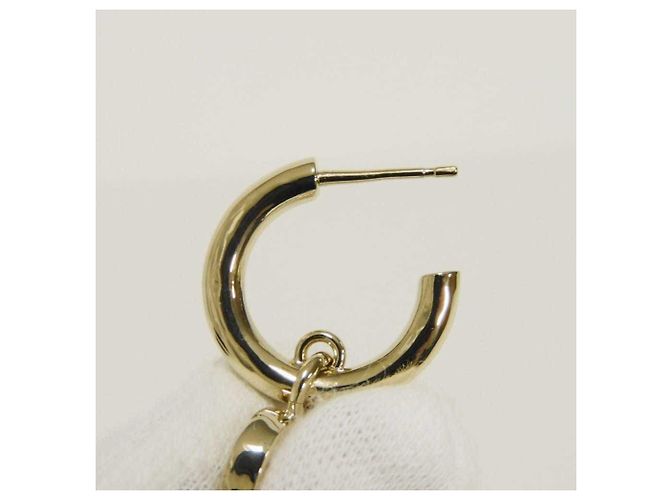 Orecchini a mezzo cerchio Chanel Gold D'oro - vista 9