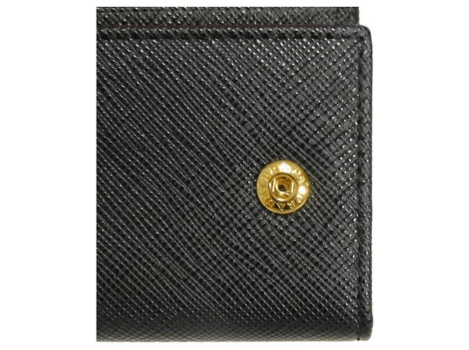 Portachiavi in pelle Saffiano Prada Nero - vista 14