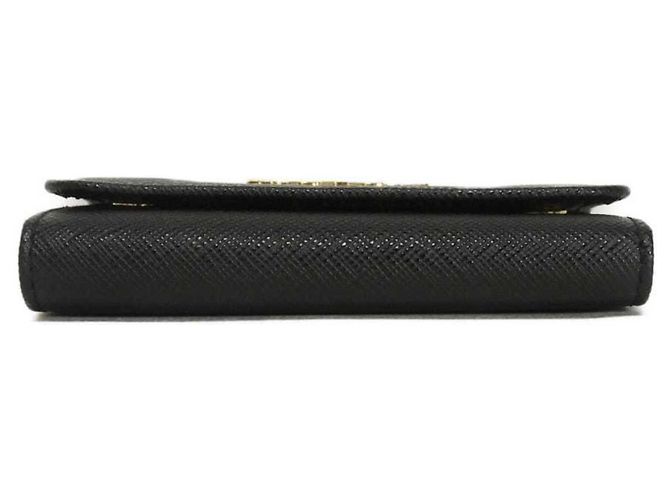 Portachiavi in pelle Saffiano Prada Nero - vista 17