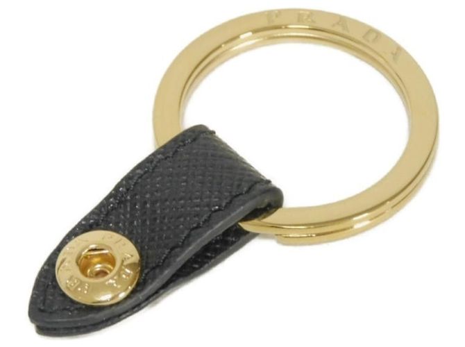 Portachiavi in pelle Saffiano Prada Nero - vista 8