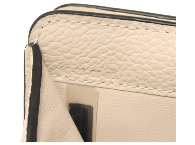 Portafoglio bi-fold Chloé in vitello bianco - vista 10