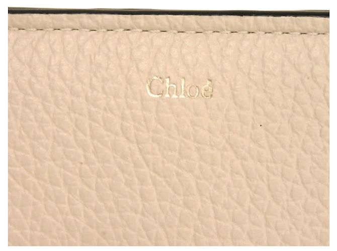 Portafoglio bi-fold Chloé in vitello bianco - vista 15