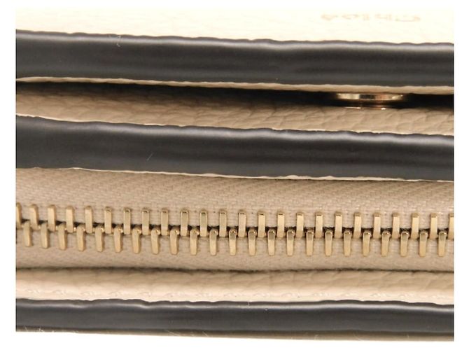 Portafoglio bi-fold Chloé in vitello bianco - vista 18