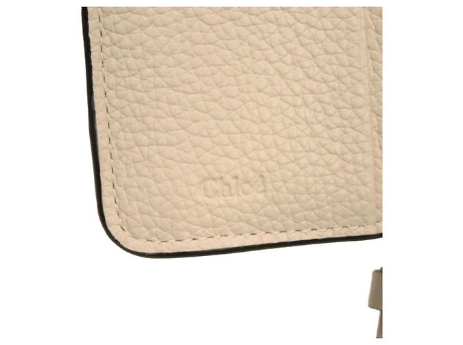 Portafoglio bi-fold Chloé in vitello bianco - vista 6