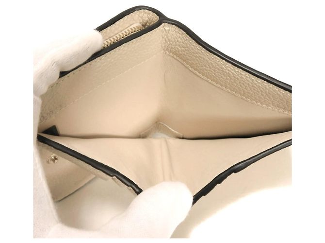 Portafoglio bi-fold Chloé in vitello bianco - vista 9