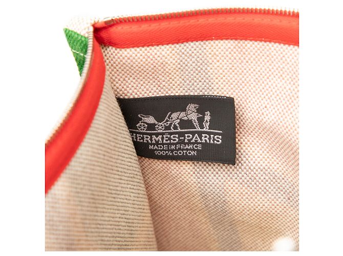 Pouch Waikiki piatta Hermès Multi Toile Multicolore - vista 5