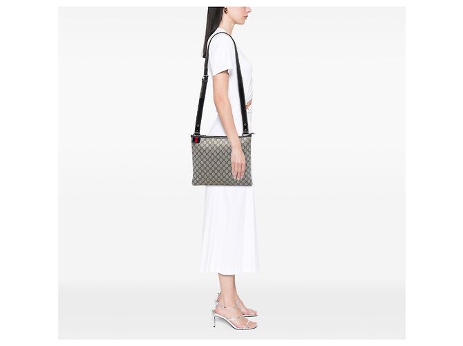 Borsa a tracolla Gucci Beige GG Supreme Web - vista 6