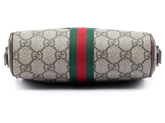Gucci Mini Borsa a Tracolla Ophidia Web GG Supreme Beige - vista 3