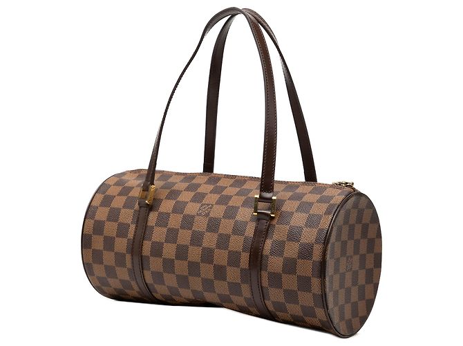 Louis Vuitton Brown Damier Ebene Papillon 30 Marrone - vista 2