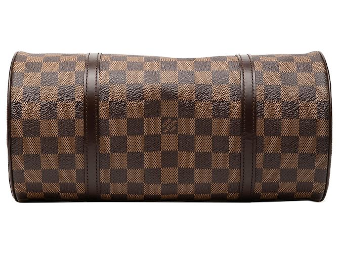 Louis Vuitton Brown Damier Ebene Papillon 30 Marrone - vista 3