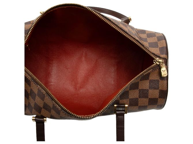 Louis Vuitton Brown Damier Ebene Papillon 30 Marrone - vista 4