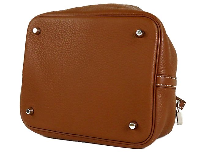 Hermès Brown Clemence Picotin Lock 22 Marrone - vista 3