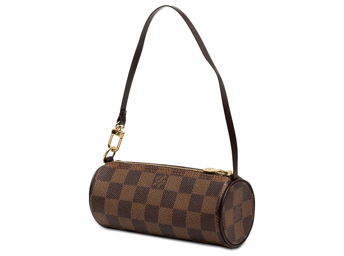 Louis Vuitton Brown Damier Ebene Papillon Pochette Marrone - vista 2