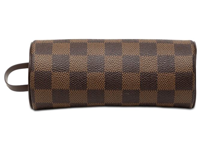 Louis Vuitton Brown Damier Ebene Papillon Pochette Marrone - vista 3