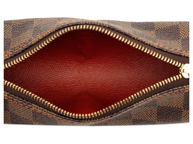 Louis Vuitton Brown Damier Ebene Papillon Pochette Marrone - vista 4