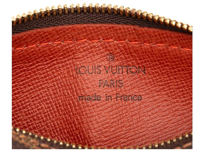 Louis Vuitton Brown Damier Ebene Papillon Pochette Marrone - vista 5