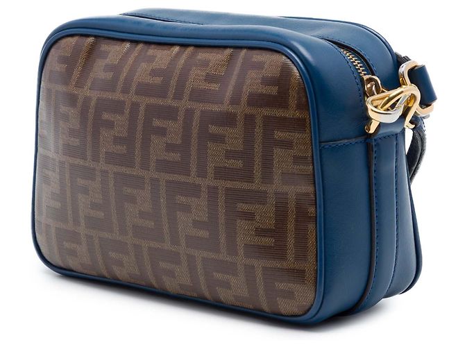 Fendi Camera Bag aus braunem Zucca beschichtetem Canvas mit FF-Logo - Ansicht 2