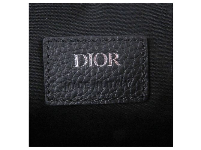 Borsa a tracolla Dior 8 Mini in jacquard Oblique nero e mesh Dior - vista 5