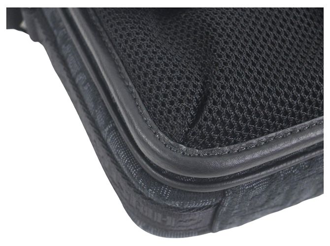 Borsa a tracolla Dior 8 Mini in jacquard Oblique nero e mesh Dior - vista 8