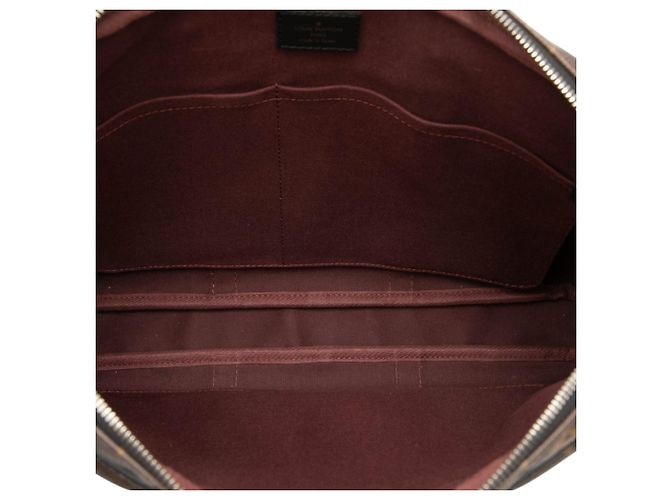 Louis Vuitton Brown Monogram Macassar Porte Documents Voyage - vista 4