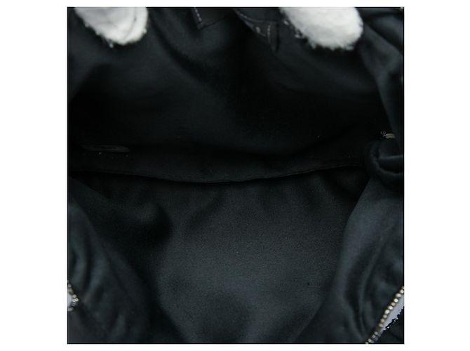 Borsa da sera Chanel Mini Sequins Trompe l'oeil Nera Nero - vista 4
