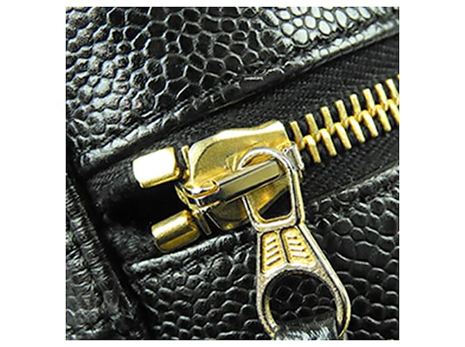 Chanel Black CC Caviar Vanity Case Nero - vista 11