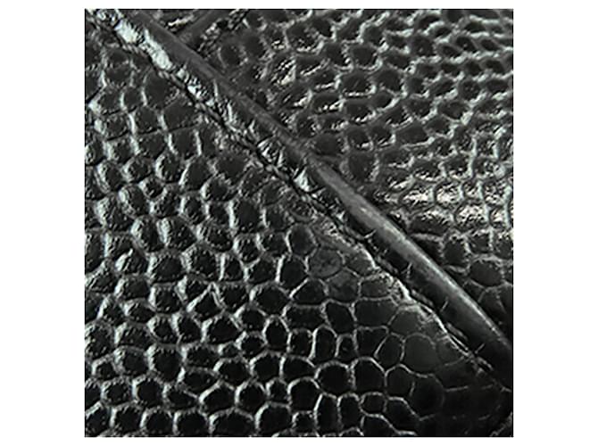 Chanel Black CC Caviar Vanity Case Nero - vista 13