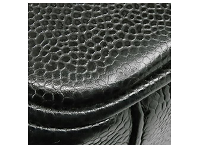 Chanel Black CC Caviar Vanity Case Nero - vista 14