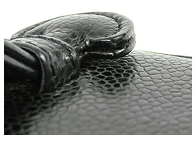 Chanel Black CC Caviar Vanity Case Nero - vista 16