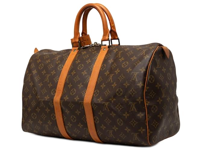 Louis Vuitton Brown Monogram Keepall 45 Marrone - vista 2