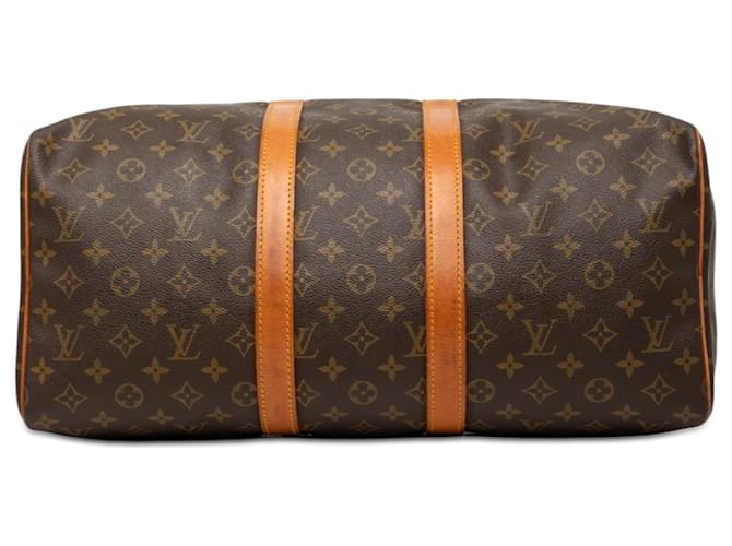 Louis Vuitton Brown Monogram Keepall 45 Marrone - vista 3
