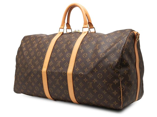 Louis Vuitton Brown Monogram Keepall Bandouliere 55 Braun - Ansicht 2