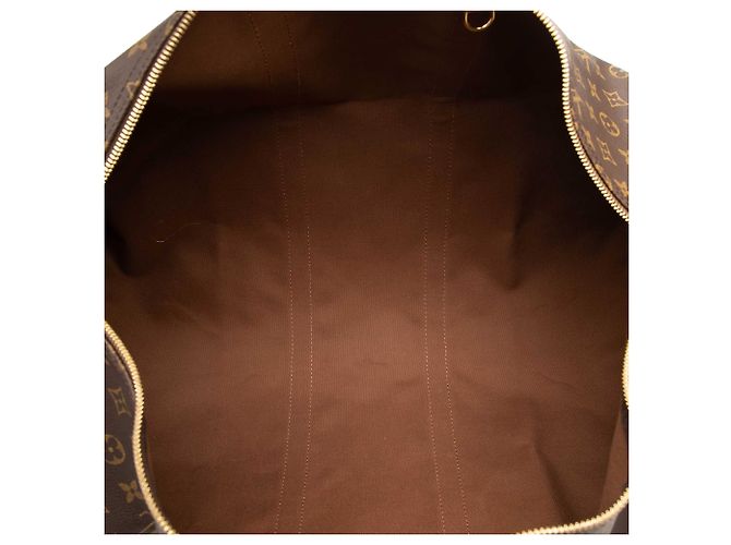 Louis Vuitton Brown Monogram Keepall Bandouliere 55 Braun - Ansicht 5