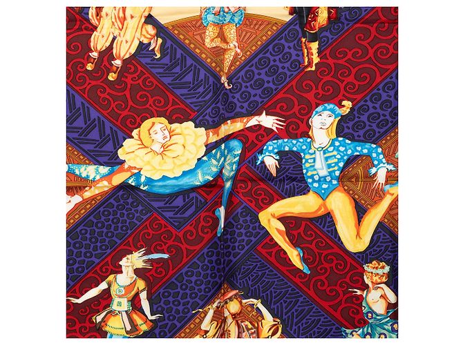 Hermès Brown Les Ballets Russes Seidentuch 90 Braun - Ansicht 2