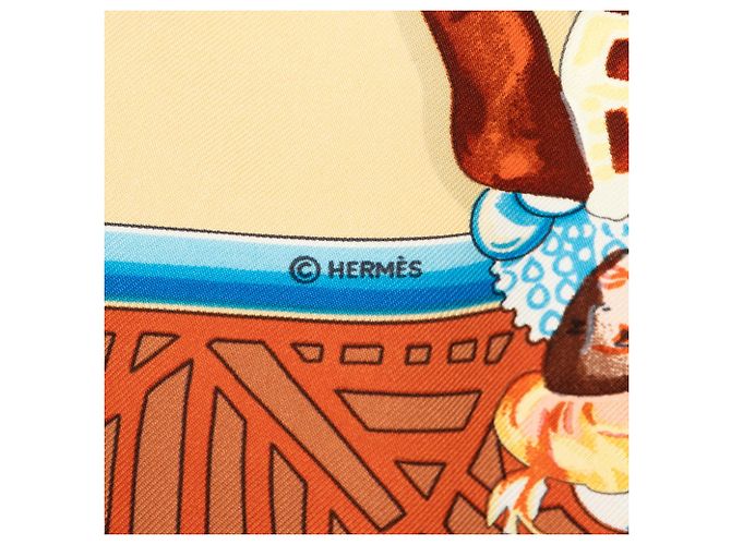 Hermès Brown Les Ballets Russes Seidentuch 90 Braun - Ansicht 4