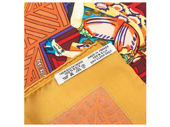 Hermès Brown Les Ballets Russes Seidentuch 90 Braun - Ansicht 5