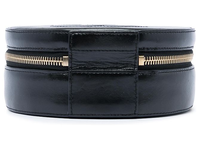 Borsa da sera Chanel Round As Earth in vitello glassato nero - vista 3
