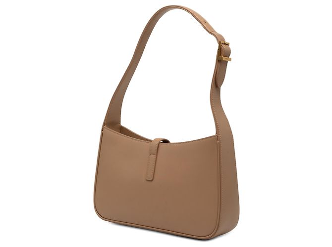 Saint Laurent Le 5 a 7 in pelle di vitello liscia marrone Marrone chiaro - vista 2