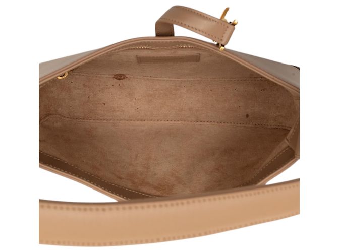 Saint Laurent Le 5 a 7 in pelle di vitello liscia marrone Marrone chiaro - vista 4