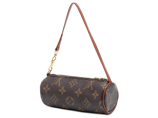 Louis Vuitton Brown Monogram Papillon Pochette Marrone - vista 2