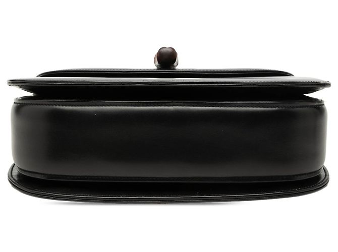 Gucci Black Calfskin Bamboo Night Nero - vista 3